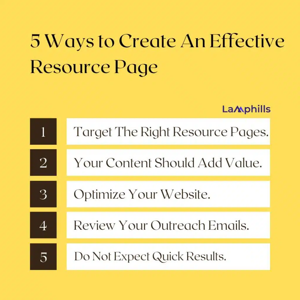 5 Ways to Create An Effective Resource Page for Link-Building