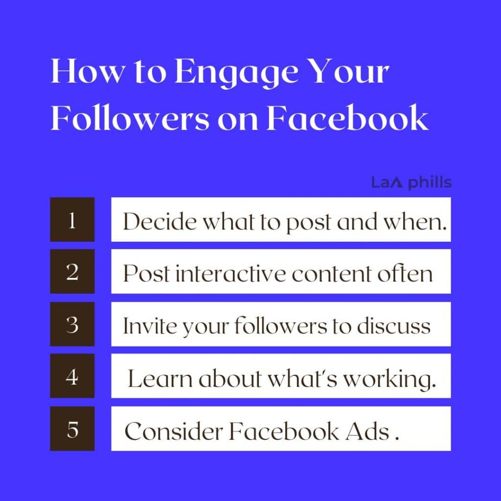 How do I engage Followers on Facebook?