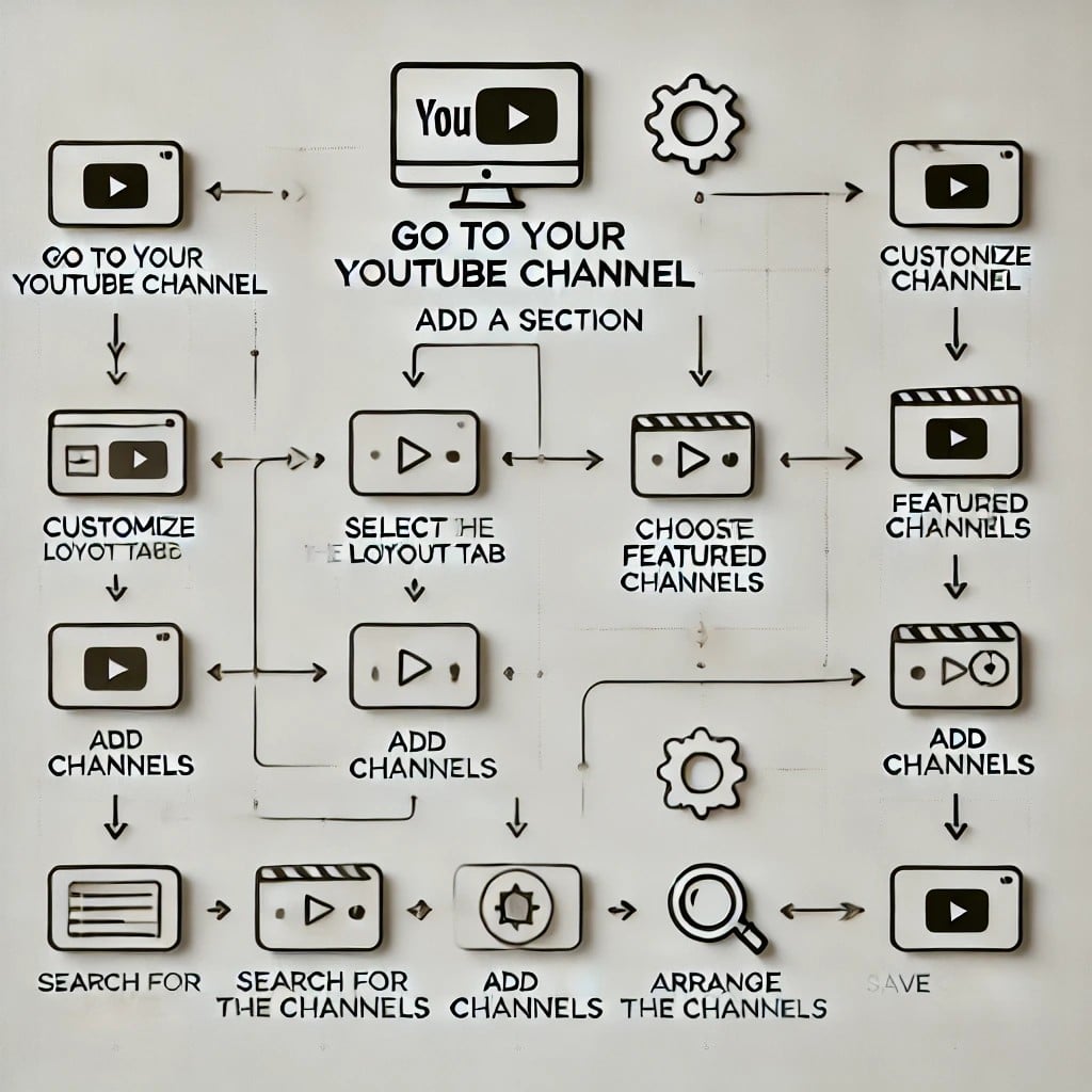 how to feature channels on youtube