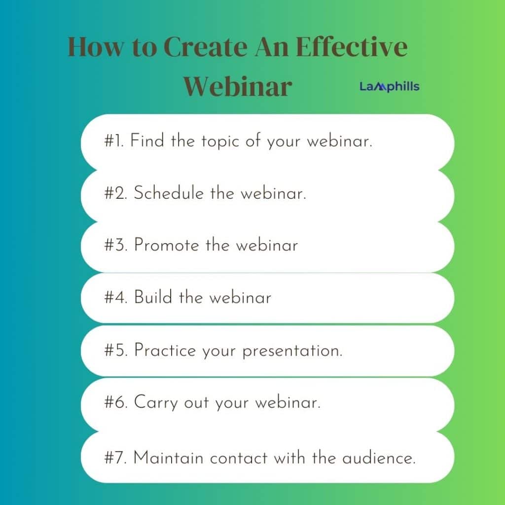 How to Create An Effective Webinar